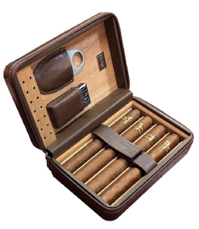  Leather cigar humidor