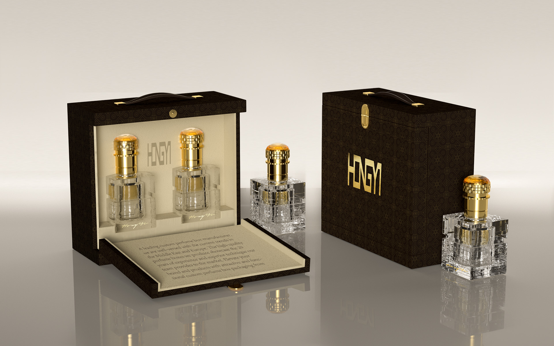 leather perfume box